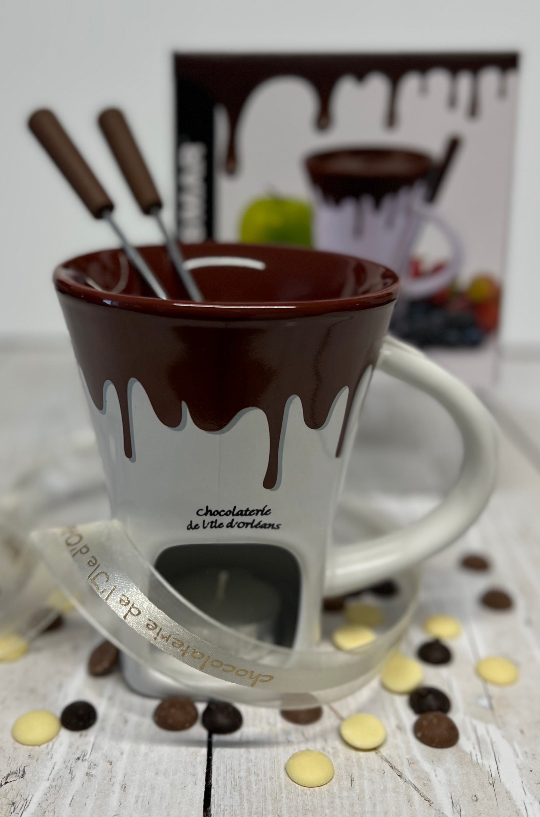 Tasse à fondue au chocolat