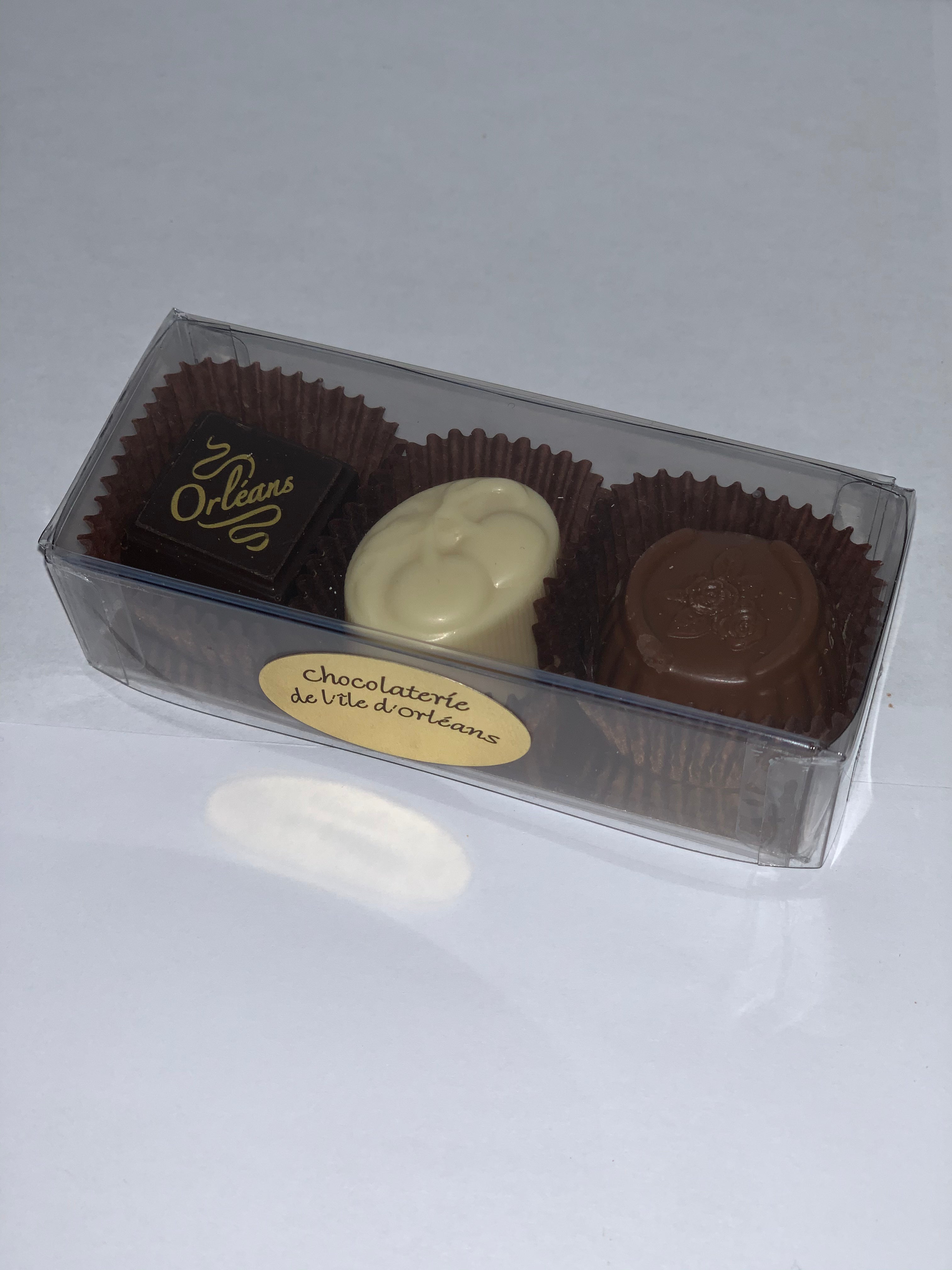 Boîte -3 morceaux assortis - 40g -