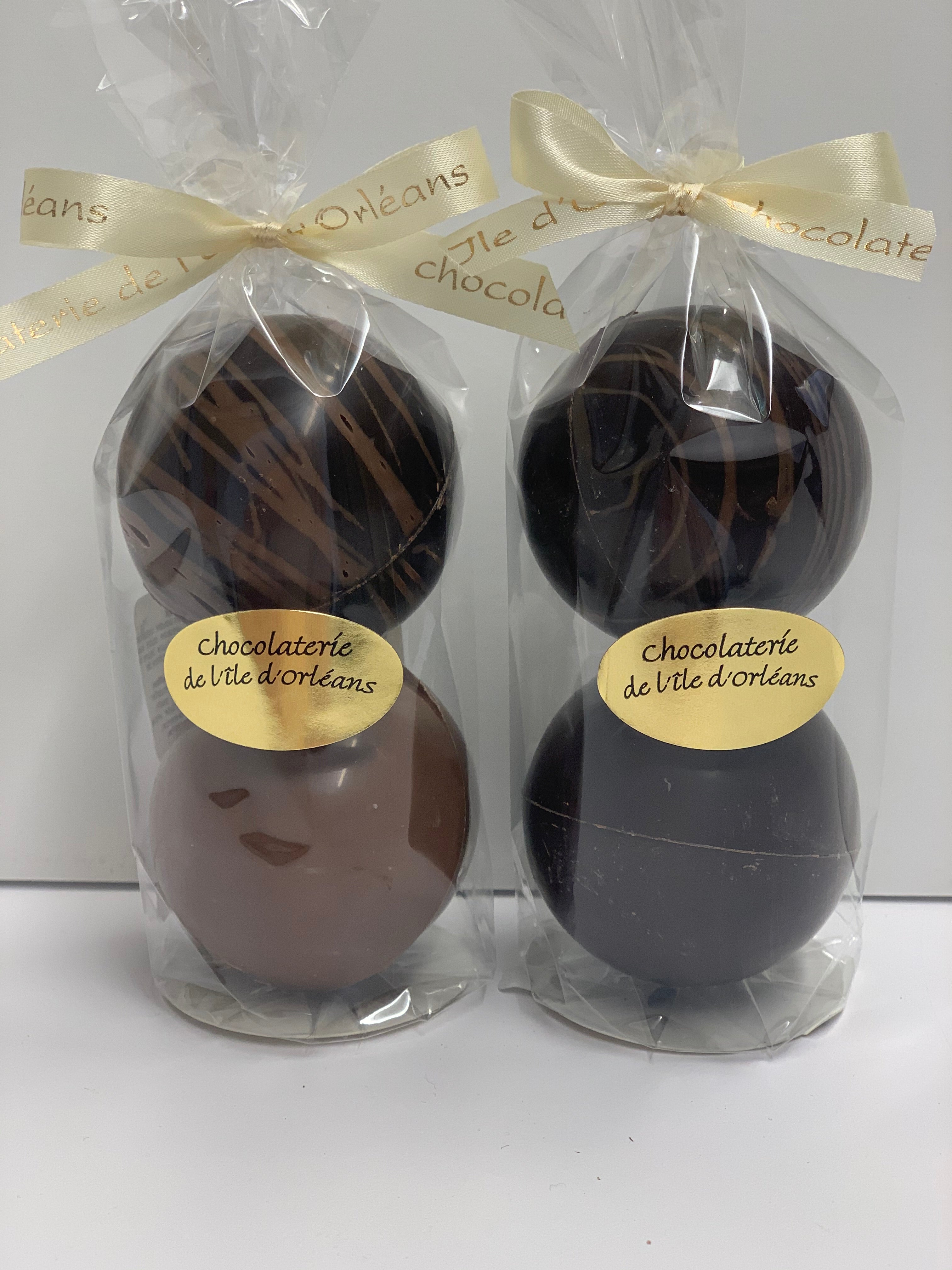 Lot de 3 boules de chocolat remplies de mini guimauves pour chocolat chaud  Magic Dark Chocolate Ball chocolat chocolat chocolat (9 boules au total) :  : Epicerie