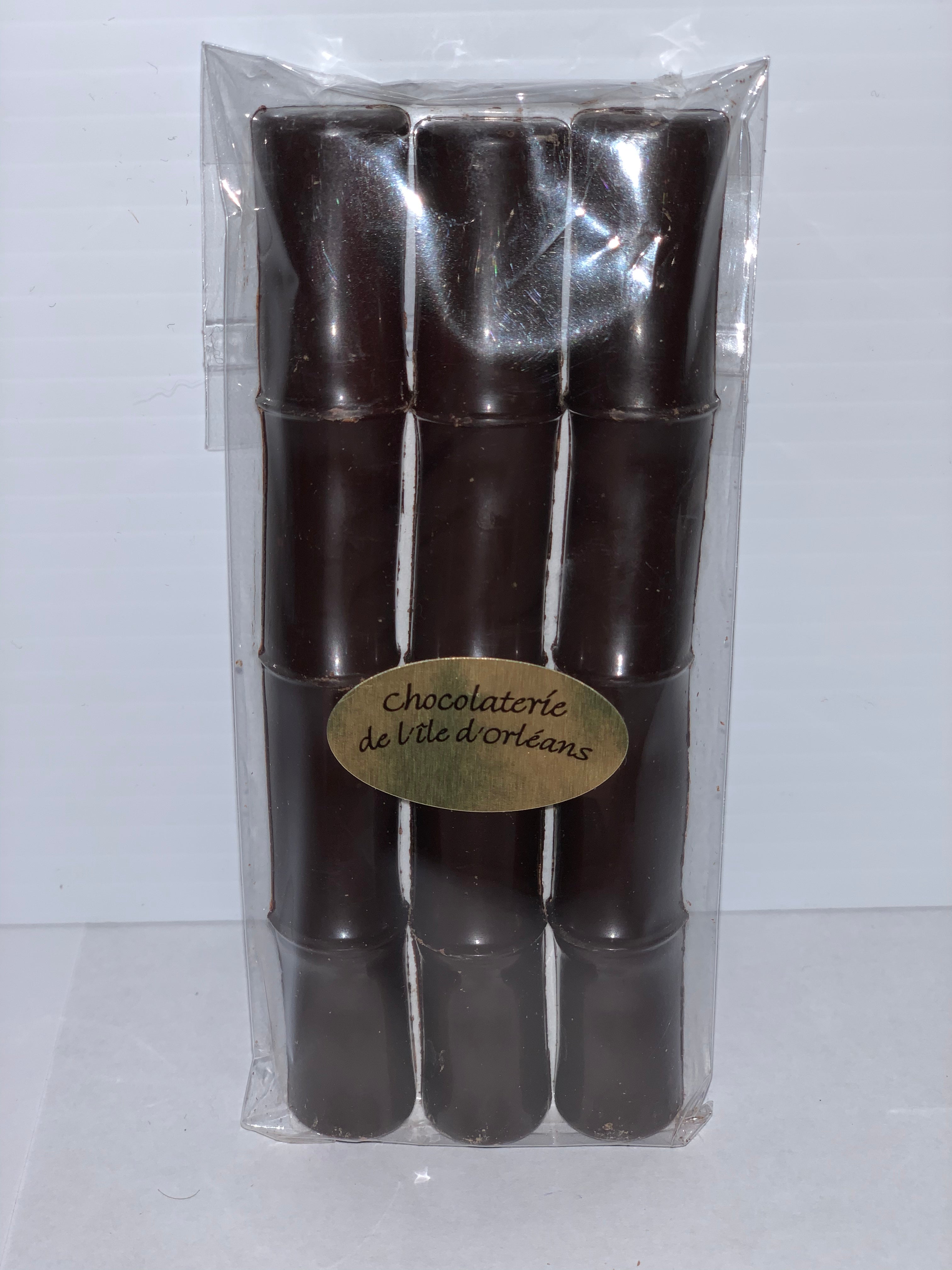 Bâtonnets à la menthe chocolat noir x 3    -  50g -