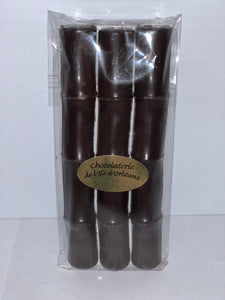 Bâtonnets à la menthe chocolat noir x 3    -  50g -