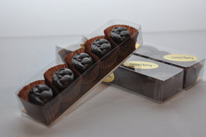 Boîte 5 morceaux  CERISE chocolat noir    - 60g -