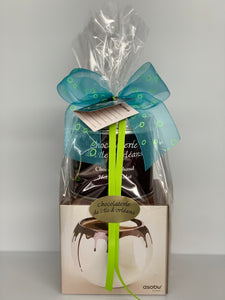 Emballage cadeau -Tasse et chocolat chaud